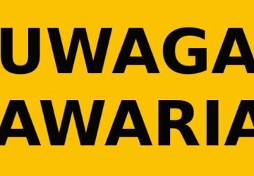 Uwaga awaria - brak dostawy wody