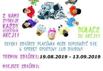 Akcja ekologiczna „Wszystkie dzieci zbierają elektrośmieci”