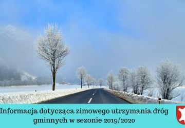Informacja Wójta Gminy Łabowa dotycząca zimowego utrzymania dróg gminnych w sezonie 2019/2020