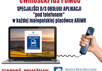 ARiMR: Infolinia eWniosekPlus POMOC dla małopolskich rolników
