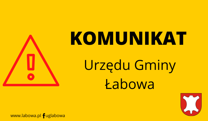 Komunikat dla mieszkańców miejscowości Łabowa zaopatrywanych w wodę przeznaczoną do spożycia przez ludzi z sieci wodociągowej Feleczyn - Łabowa