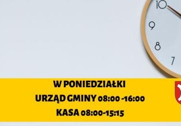 Zmiana godzin pracy Urzędu i kasy