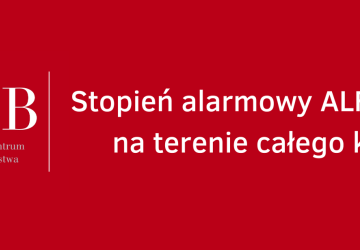 Stopień alarmowy ALFA-CRP na terenie całego kraju