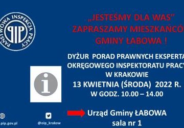 Dyżur Porad Prawnych Eksperta Okręgowego Inspektoratu Pracy w Krakowie