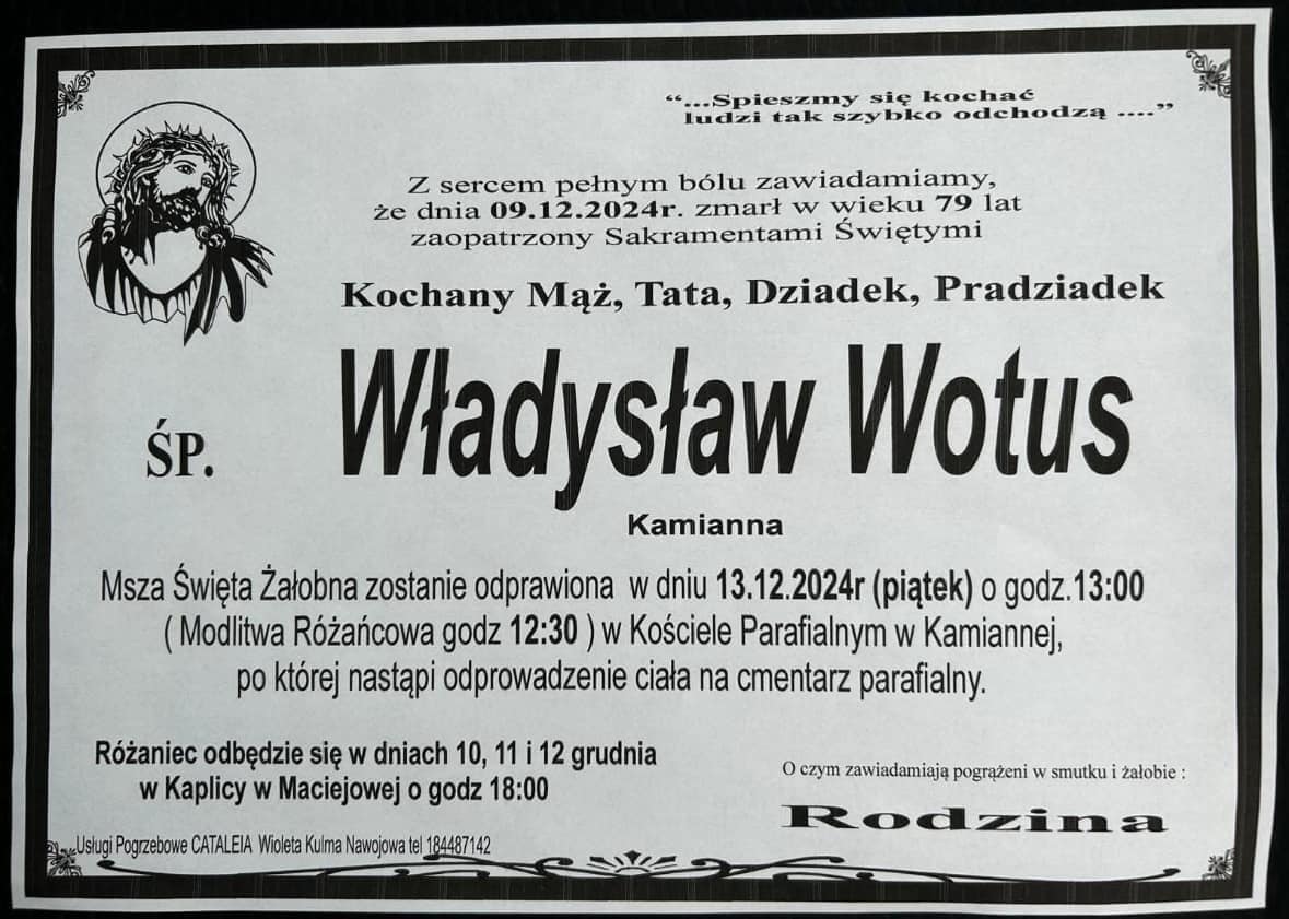 Żegnamy naszego wieloletniego działacza społecznego