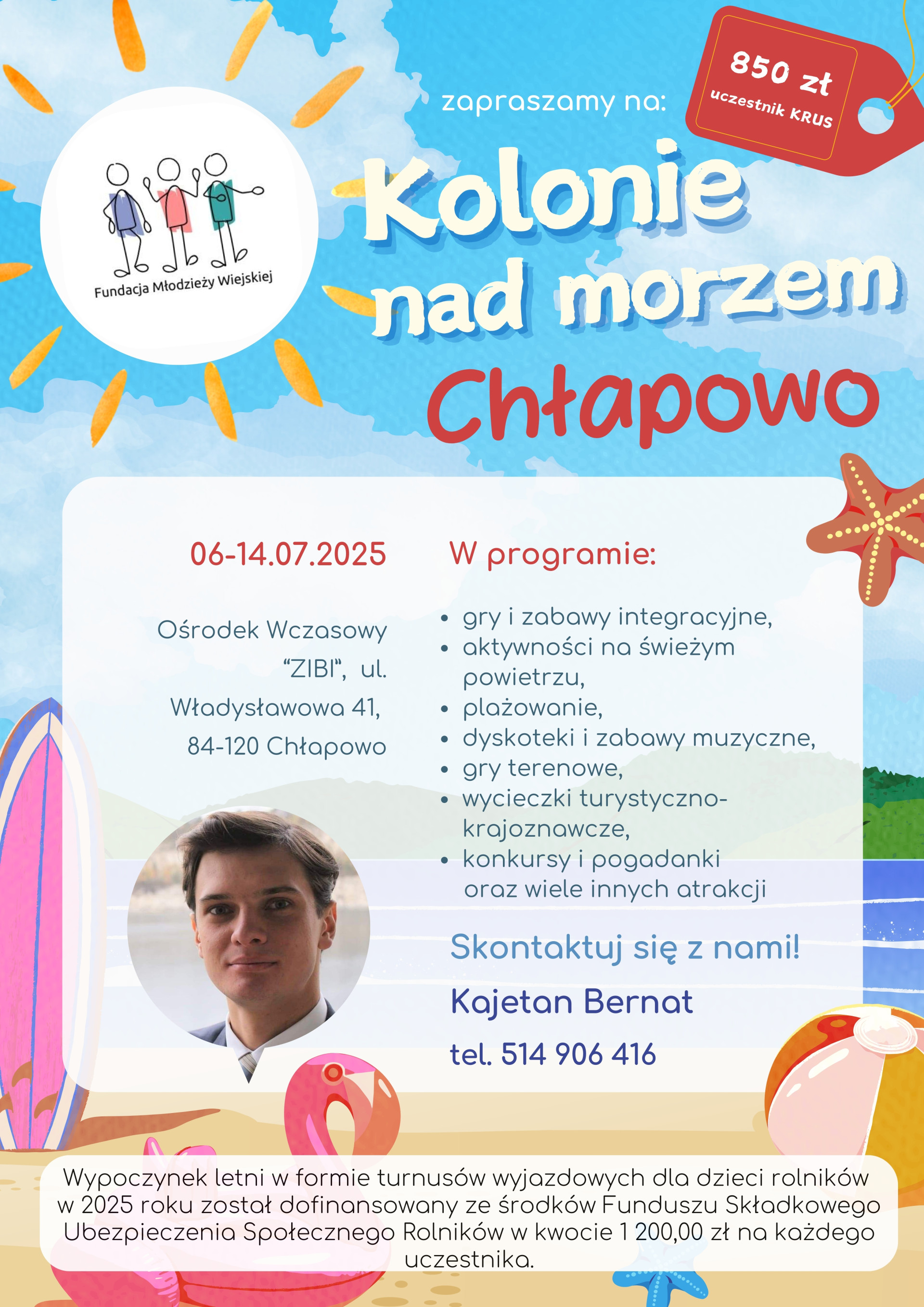Kolonie dla dzieci rolników